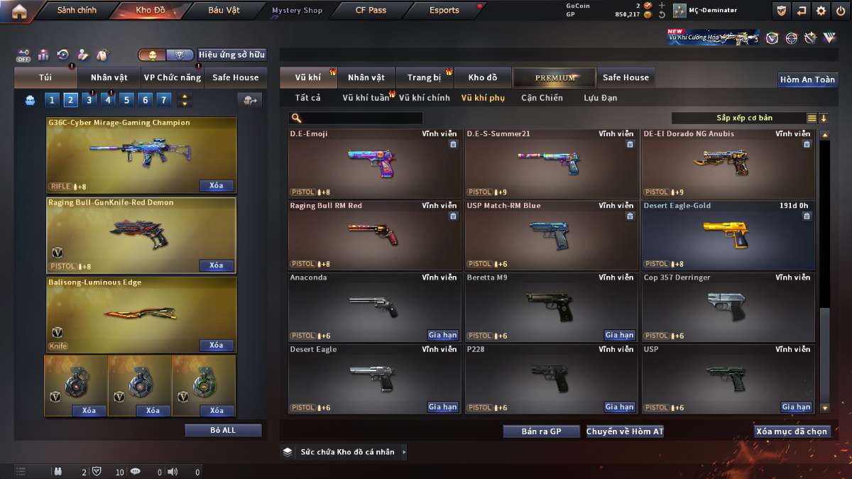 shop acc cf uy tin gia re